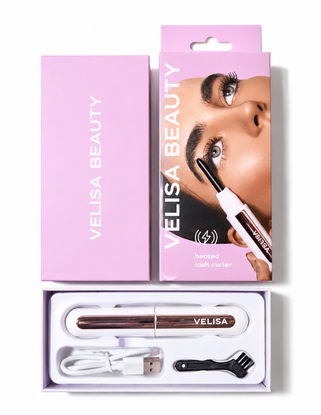 VELISA - Rizador de Pestañas Eléctrico USB-C