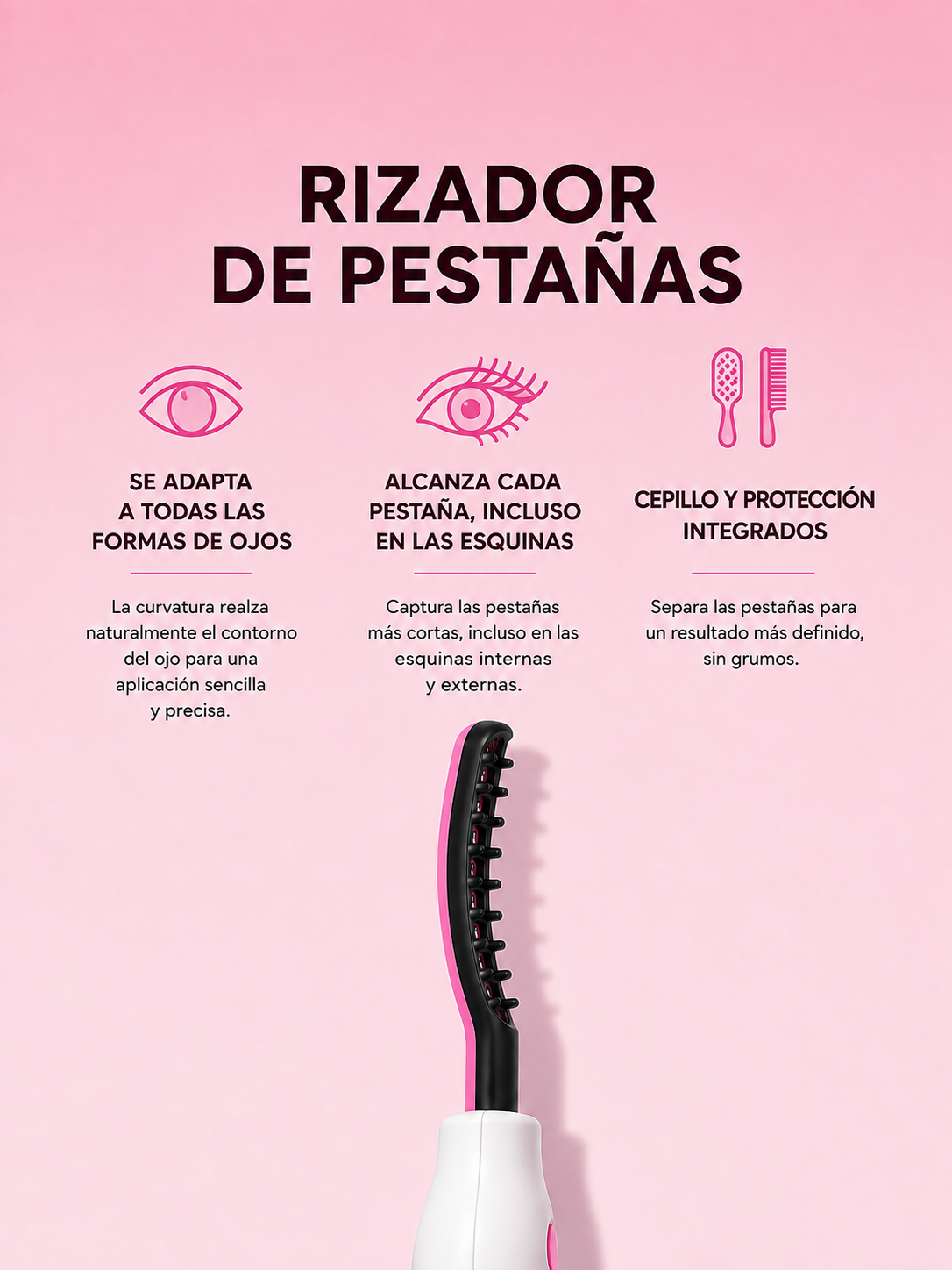 VELISA - Rizador de Pestañas Eléctrico USB-C