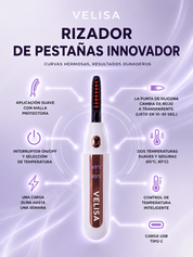 VELISA - Rizador de Pestañas Eléctrico USB-C